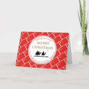 Cartes Pour Fêtes Annuelles Trois hommes sages CHINE Noël