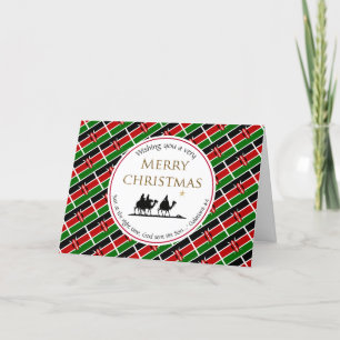 Cartes Pour Fêtes Annuelles Trois hommes sages Noël KENYA
