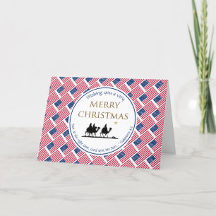 Cartes Pour Fêtes Annuelles Trois hommes sages USA Noël américain