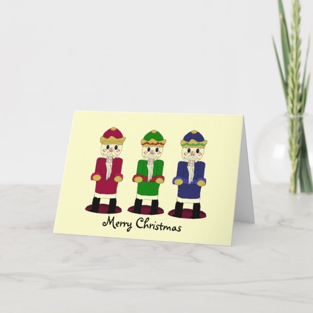 Cartes Pour Fêtes Annuelles Trois noix de cou (Devant)