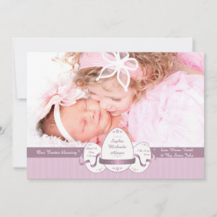 Cartes Pour Fêtes Annuelles Trois photos roses de Pâques
