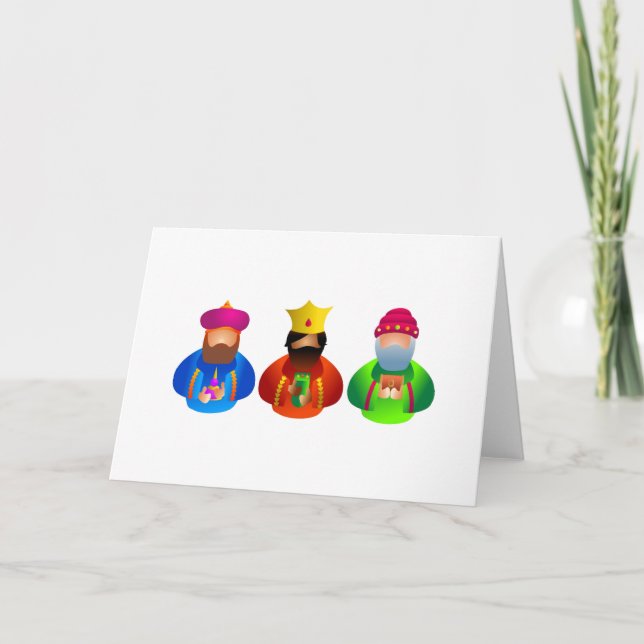 Cartes Pour Fêtes Annuelles Trois rois (Devant)