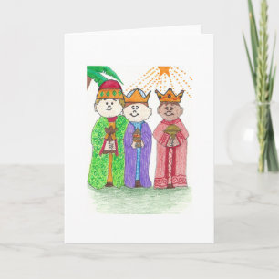 Cartes Pour Fêtes Annuelles Trois rois garçons