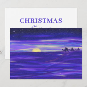 Cartes Pour Fêtes Annuelles Trois sages hommes aquarelle Personnalisé