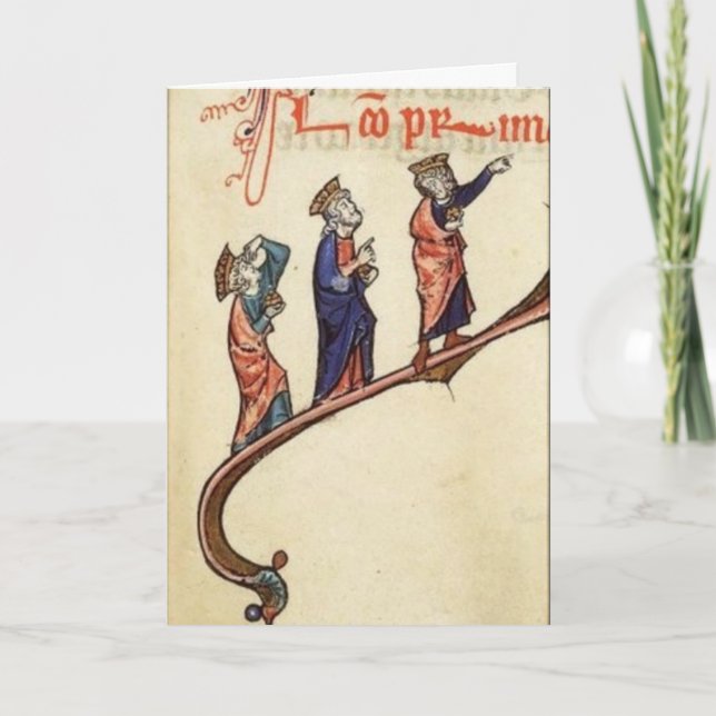 Cartes Pour Fêtes Annuelles Trois sages suivant l'étoile - vide (Devant)