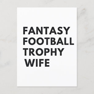 Cartes Pour Fêtes Annuelles Trophée de football d'Imaginaire Femme Couples amu