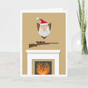 Cartes Pour Fêtes Annuelles Trophée de Père Noël