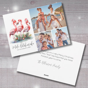 Cartes Pour Fêtes Annuelles Tropical Mele Kalikimaka Photo de Noël
