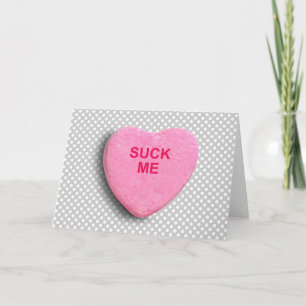 CARTES POUR FÊTES ANNUELLES TROUVE MOI CANDY HEART