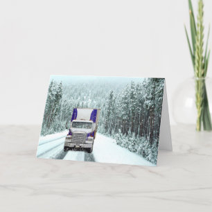 Cartes Pour Fêtes Annuelles Truck Driver Christmas