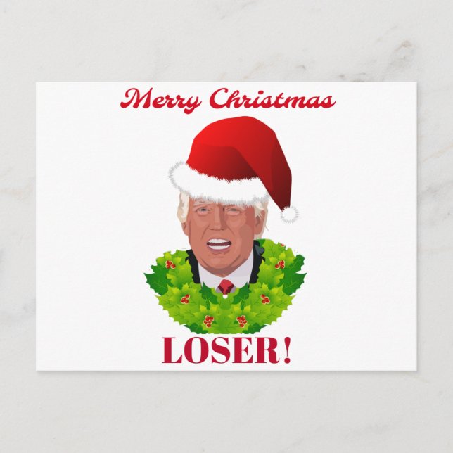 Cartes Pour Fêtes Annuelles Trump amusant "Joyeux perdant de Noël" (Devant)