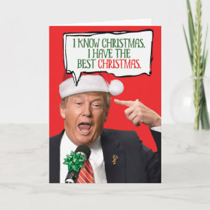 Cartes Pour Fêtes Annuelles Trump Best Christmas Humour Greeting Card