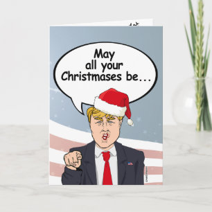 Cartes Pour Fêtes Annuelles Trump Christmas Card - Que tous vos Noël soient