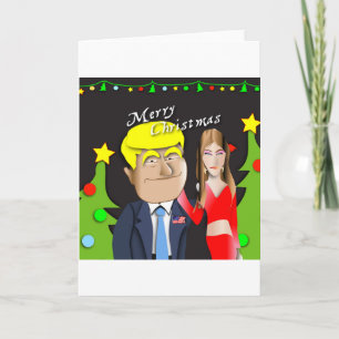 Cartes Pour Fêtes Annuelles Trump, Donald, Melania, Noël, cadeau, présent,