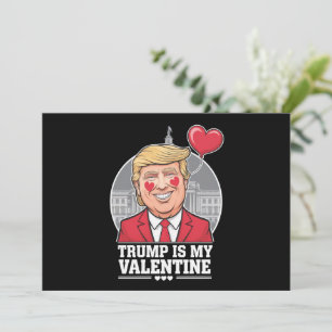 Cartes Pour Fêtes Annuelles Trump est mon Valentin Rétro Saint-Valentin 