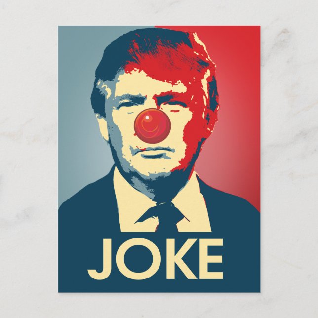 Cartes Pour Fêtes Annuelles Trump est une blague - Propagande anti-Trump (Devant)