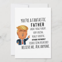 Trump père, Funny papa anniversaire, Fête des père