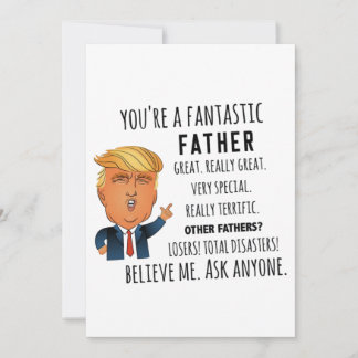 Cartes Pour Fêtes Annuelles Trump père, Funny papa anniversaire, Fête des père