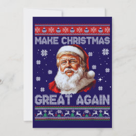 Cartes Pour Fêtes Annuelles Trump Santa Claus Hat Make Christmas Great Again