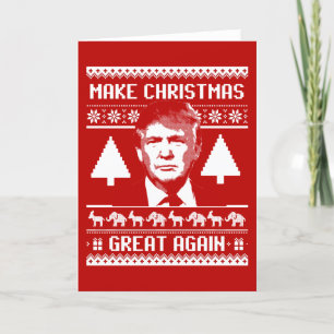 Cartes Pour Fêtes Annuelles Trump Sweat de Noël - Rendre Noël grand âge