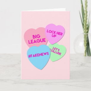 Cartes Pour Fêtes Annuelles Trump Valentine Trumpism Candy Hearts