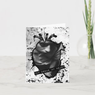 Cartes Pour Fêtes Annuelles tu as brisé mon coeur anatomique