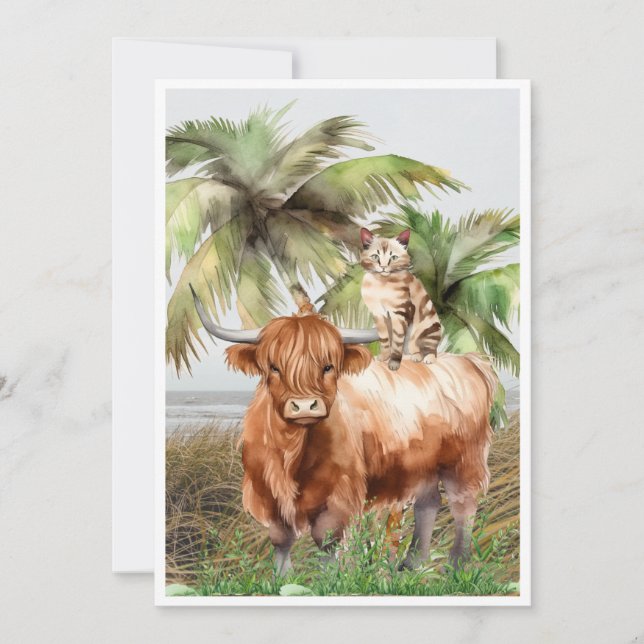 Cartes Pour Fêtes Annuelles Tu as toujours eu mon chat (Devant)