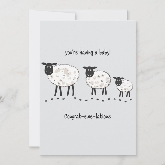 Cartes Pour Fêtes Annuelles Tu as un bébé enceinte (Devant)