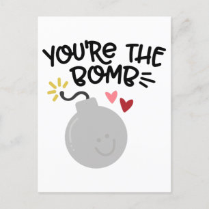 CARTES POUR FÊTES ANNUELLES TU ES LA BOMBE