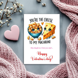 Cartes Pour Fêtes Annuelles Tu es le fromage à mes macaronis drôle Saint Valen