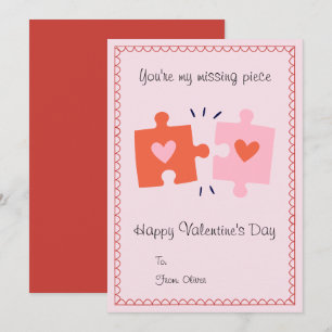 Cartes Pour Fêtes Annuelles Tu es ma pièce manquante Funny Valentines Day