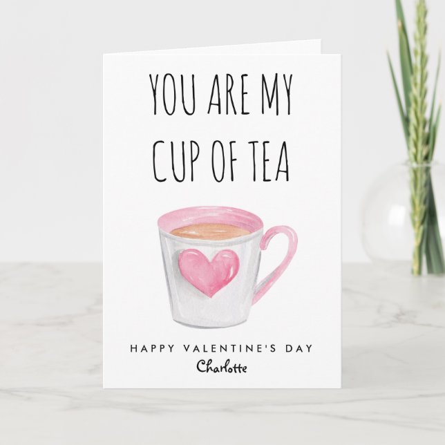Cartes Pour Fêtes Annuelles Tu Es Ma Tasse De Thé (Devant)
