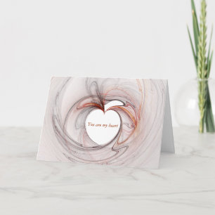 Cartes Pour Fêtes Annuelles Tu es mon coeur d'amour, Tu es mon coeur