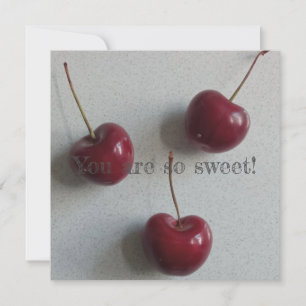 Cartes Pour Fêtes Annuelles Tu Es Tellement Sweet Cherry