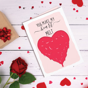Cartes Pour Fêtes Annuelles Tu fais fondre mon coeur Romantique Saint-Valentin