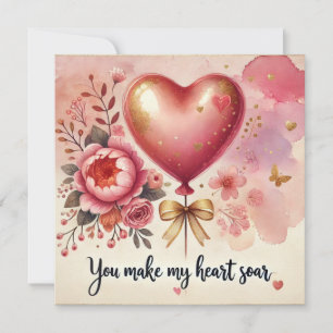 Cartes Pour Fêtes Annuelles Tu fais mon coeur