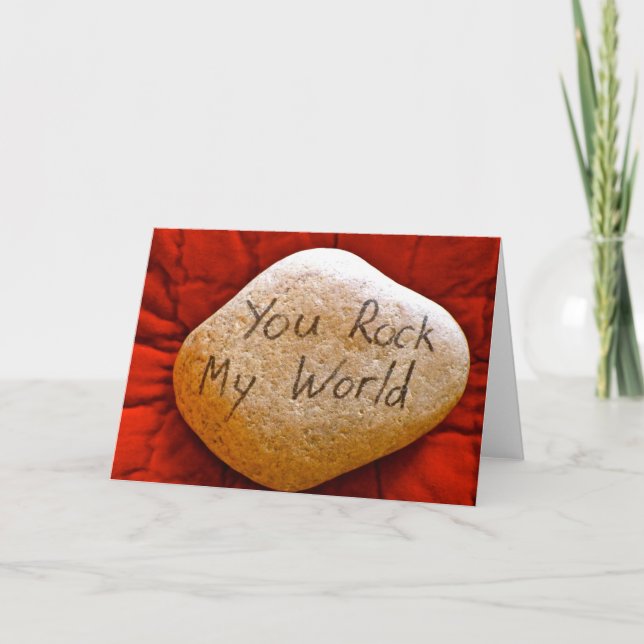 Cartes Pour Fêtes Annuelles tu fais mon monde (Devant)