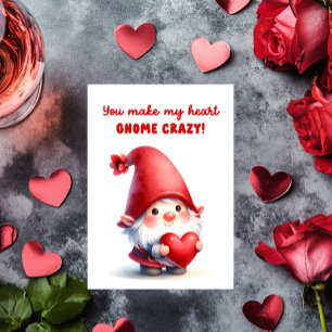 Cartes Pour Fêtes Annuelles Tu Fous Mon Coeur Gnome