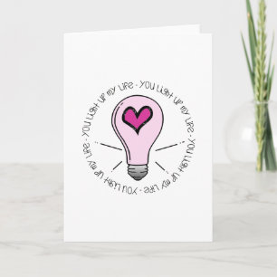 Cartes Pour Fêtes Annuelles Tu Illumines Ma Vie