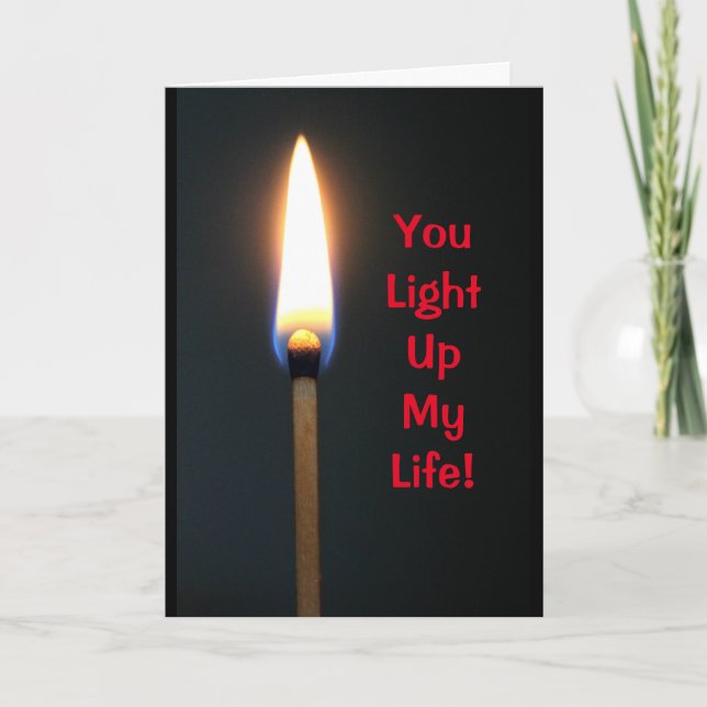 Cartes Pour Fêtes Annuelles Tu illumines ma vie - Saint-Valentin (Devant)