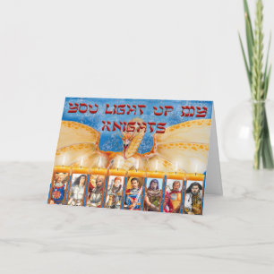 Cartes Pour Fêtes Annuelles Tu illumines mes Chevaliers