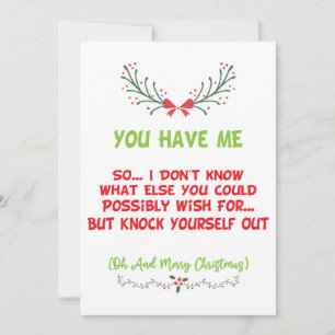 Cartes Pour Fêtes Annuelles Tu M'As Drôle Noël