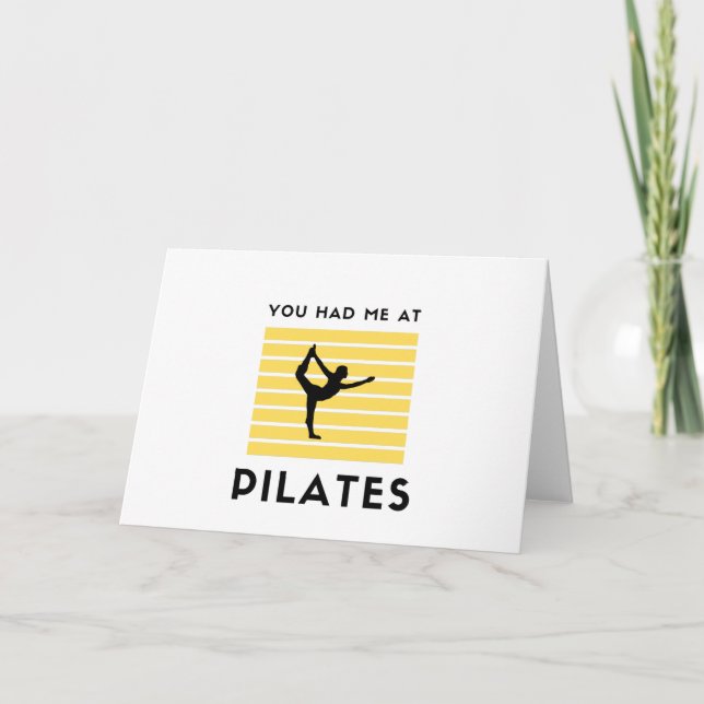 Cartes Pour Fêtes Annuelles Tu m'as eu à pilates (Devant)