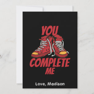 Cartes Pour Fêtes Annuelles Tu Me Complètes Saint-Valentin