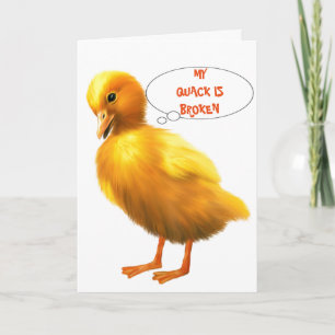 CARTES POUR FÊTES ANNUELLES TU ME MANQUES À PÂQUES & QUACK EST CASSE/WADDLE AU