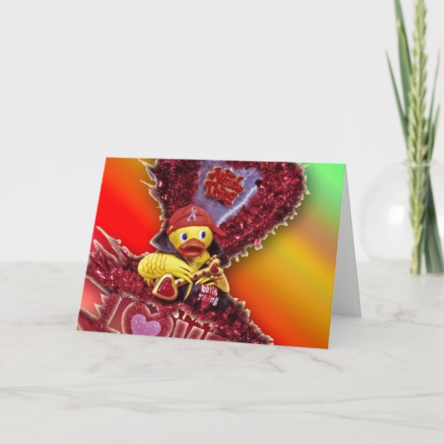 Cartes Pour Fêtes Annuelles Tu Secoues Mes Plumes ! (Devant)