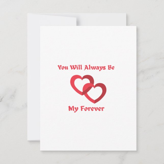 Cartes Pour Fêtes Annuelles Tu seras toujours mon éternel sur un (Devant)