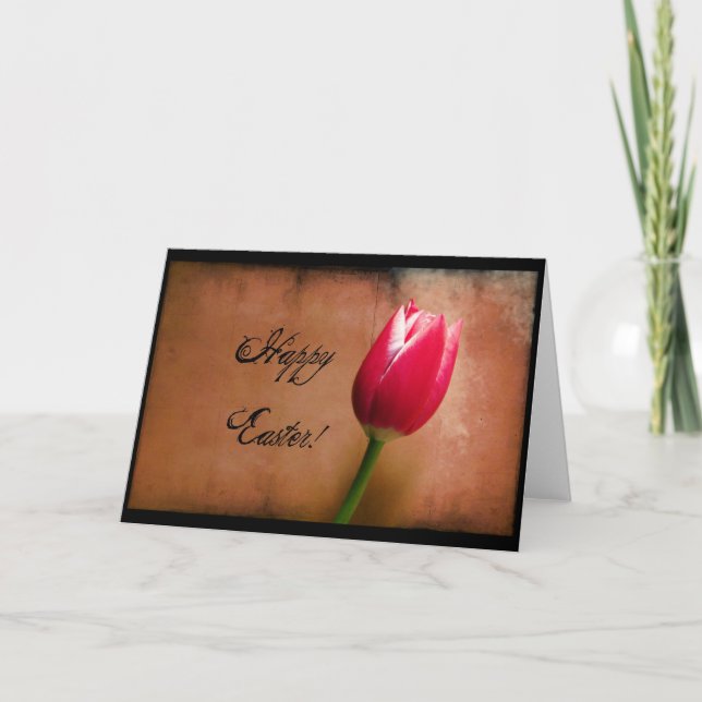 Cartes Pour Fêtes Annuelles Tulip Pâques (Devant)