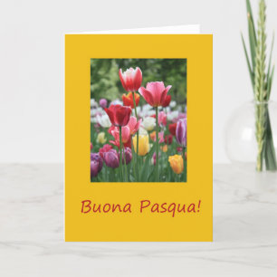 Cartes Pour Fêtes Annuelles Tulipes de Pâques italiennes