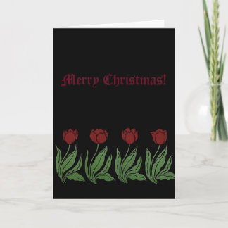 Cartes Pour Fêtes Annuelles Tulipes Joyeux Noël
